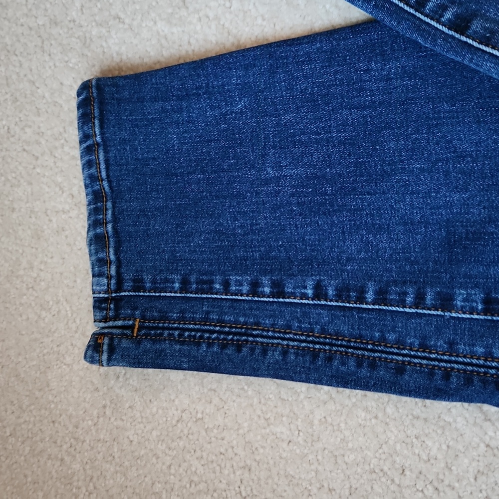 YEST D-NIM Jeans Dark Blue Denim Straight Leg Jeans Size 4 - Picture 3 of 12